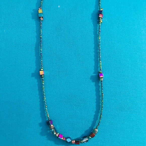 MAKE AN OFFER , Beaded Necklace hand made - Picture 2 of 3